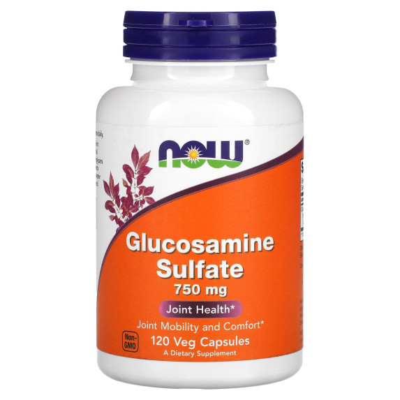 NOW Foods, Siarczan glukozaminy, 750 mg, 120 kapsułek roślinnych