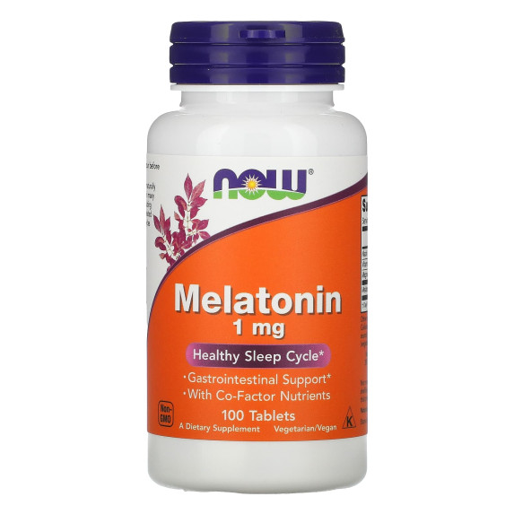 NOW Foods, Melatonina, 1 mg, 100 tabletek