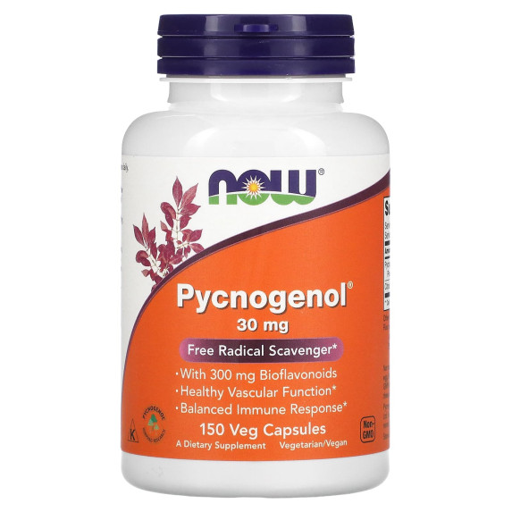 NOW Foods, Pycnogenol, 30 mg, 150 kapsułek roślinnych
