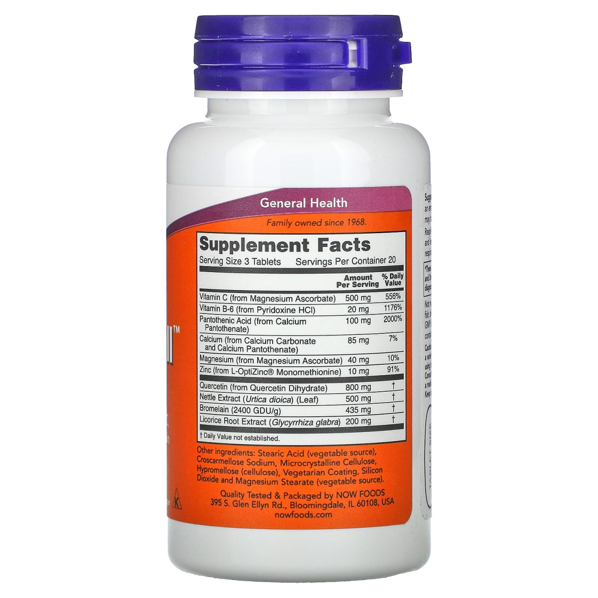 NOW Foods, Respira-All, 60 tabletek