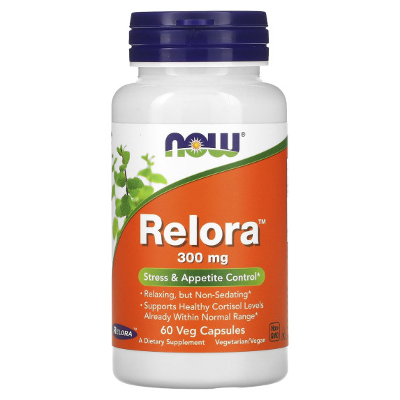 NOW Foods, Relora, 300 mg, 60 kapsułek roślinnych