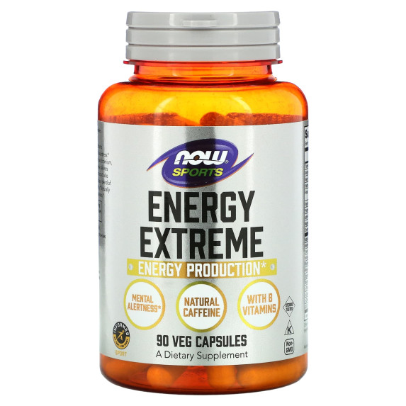 NOW Foods, Sports, Energy Extreme, 90 kapsułek roślinnych