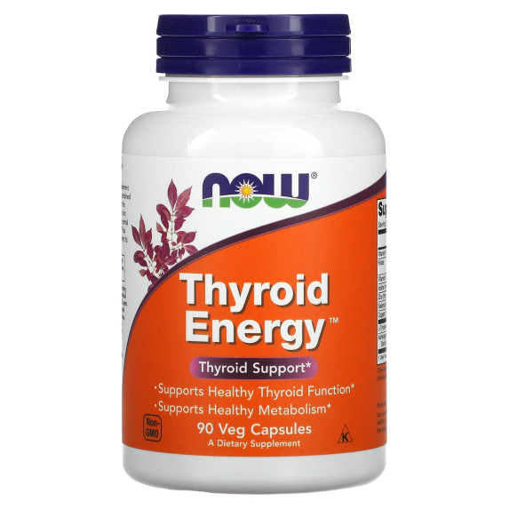 NOW Foods, Thyroid Energy, 90 kapsułek wegetariańskich