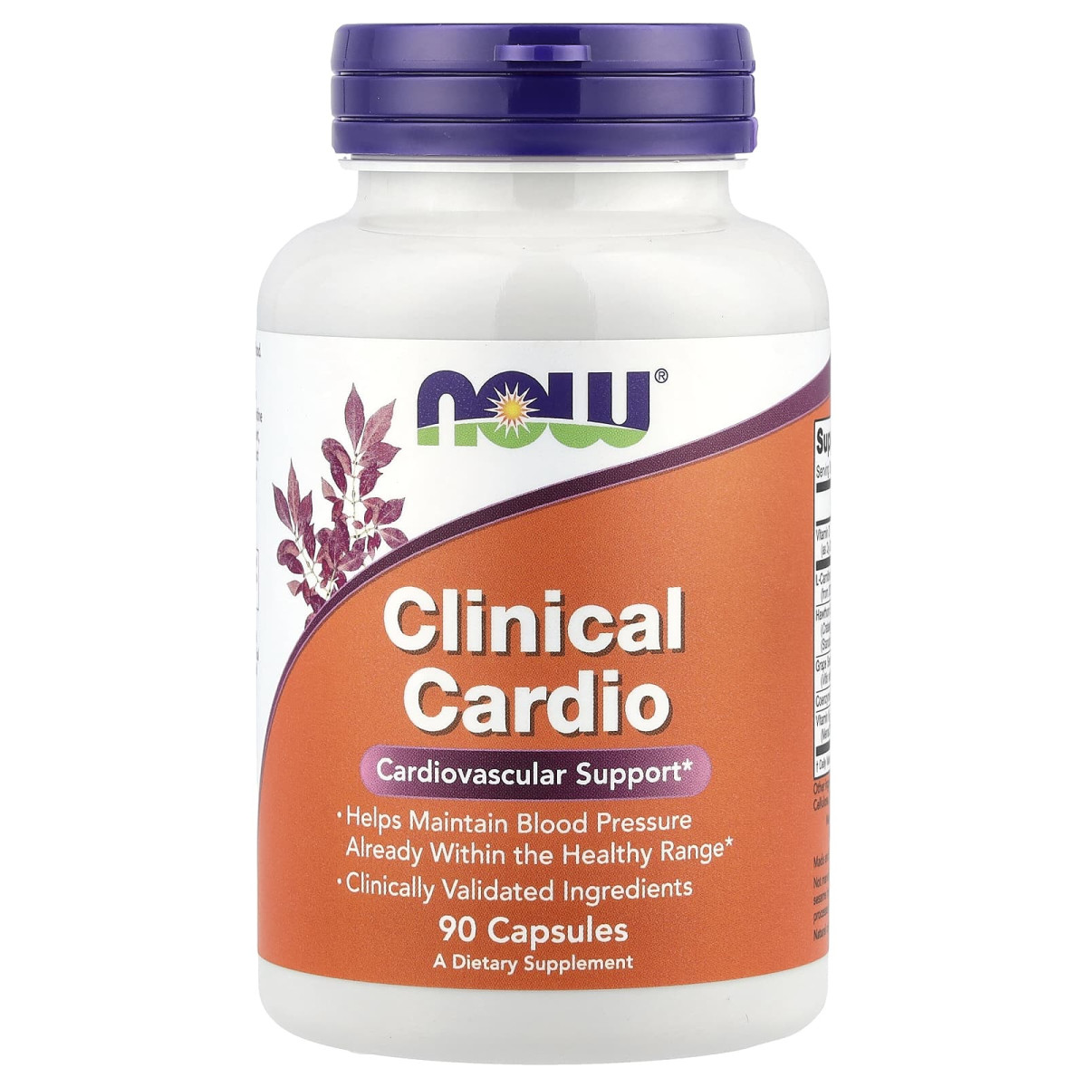 NOW Foods, Clinical Cardio, Cardiovascular Support, 90 kapsułek roślinnych