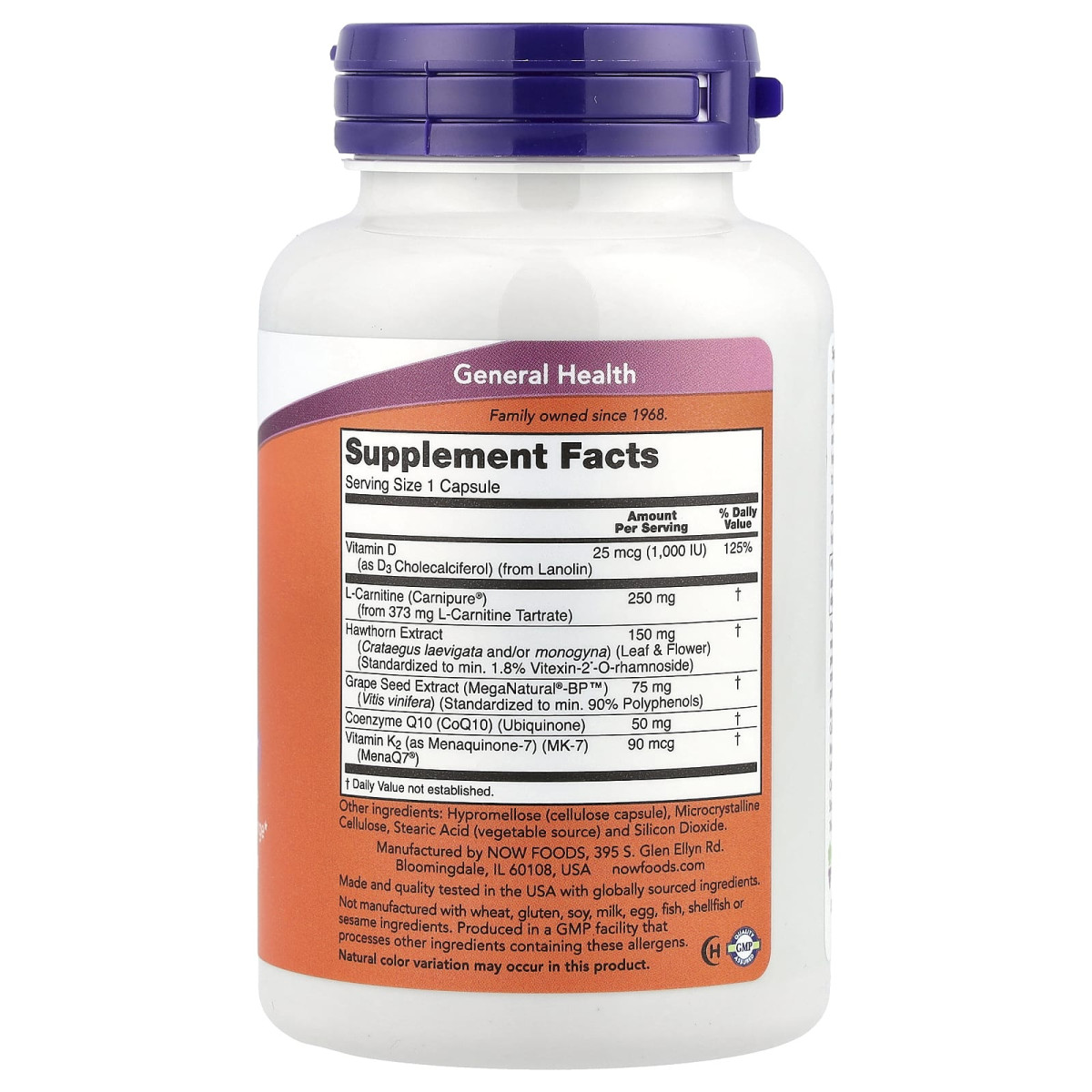 NOW Foods, Clinical Cardio, Cardiovascular Support, 90 kapsułek roślinnych