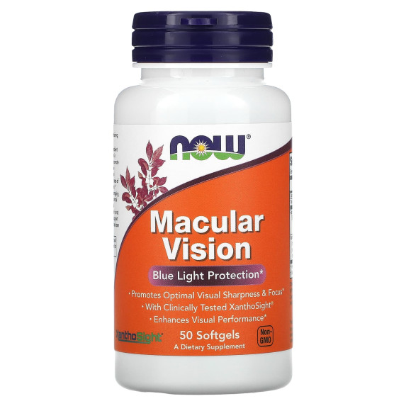 NOW Foods, Macular Vision, 50 miękkich kapsułek