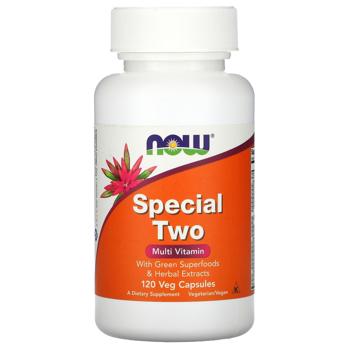 NOW Foods, Special Dwie multiwitaminy, 120 kapsułek roślinnych