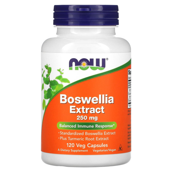NOW Foods, Ekstrakt z boswellii, 250 mg, 120 kapsułek roślinnych