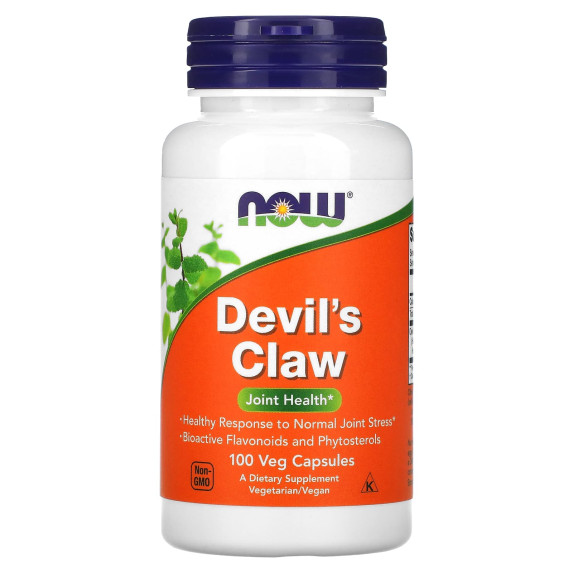 NOW Foods, Devil's Claw, 100 kapsułek roślinnych (83 mg na kapsułkę)
