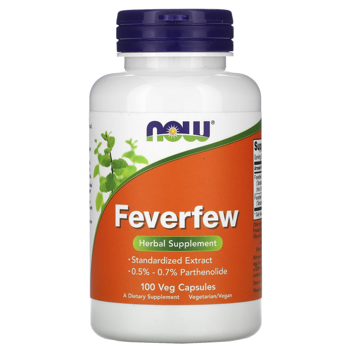 NOW Foods, Feverfew, 100 kapsułek roślinnych