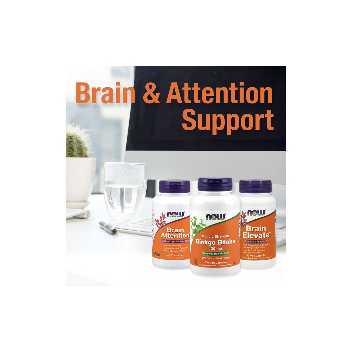 NOW Foods, Ginkgo Biloba, Double Strength, 120 mg, 200 kapsułek roślinnych