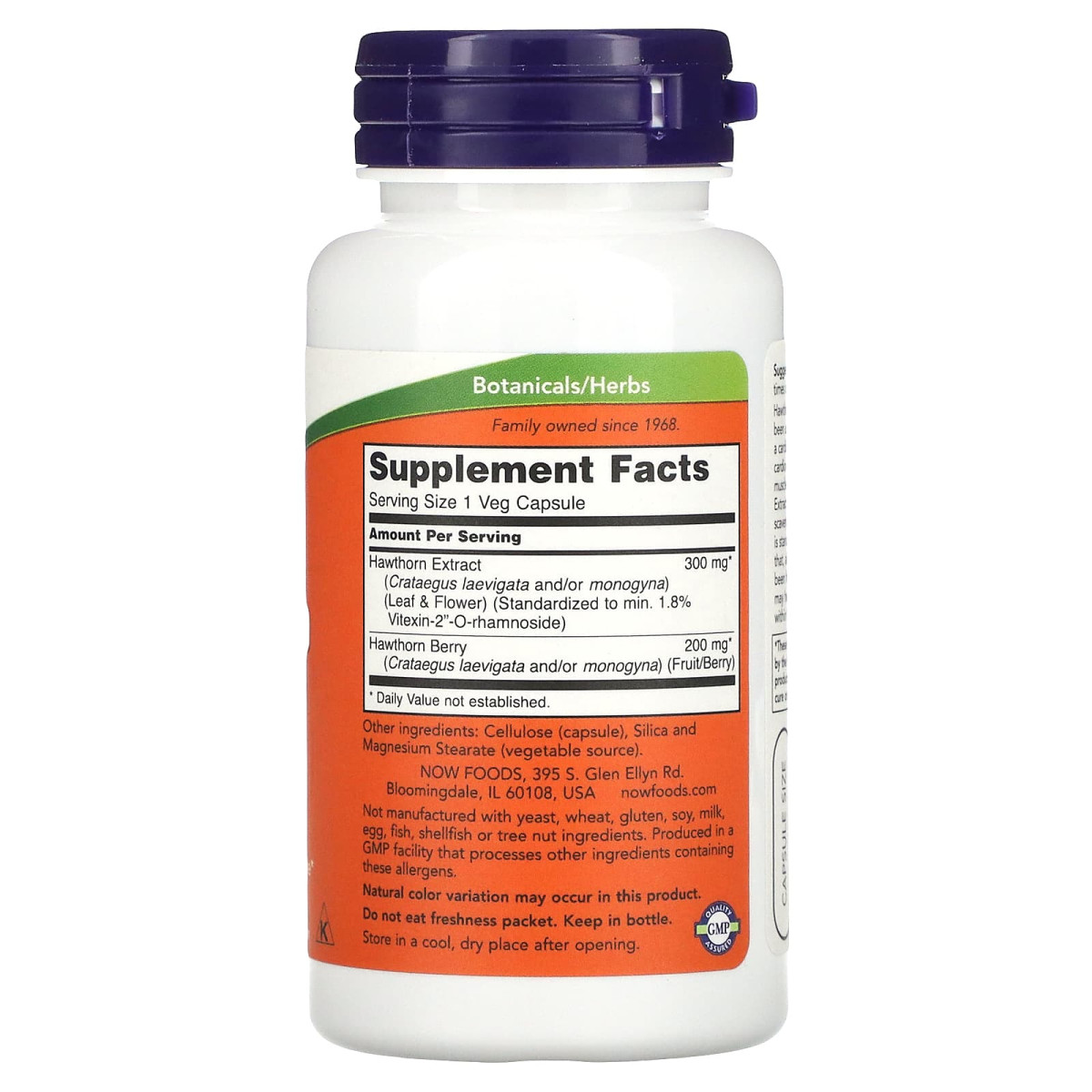 NOW Foods, Ekstrakt z głogu, 300 mg, 90 kapsułek roślinnych