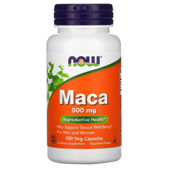 NOW Foods, Maca, 500 mg, 100 kapsułek roślinnych