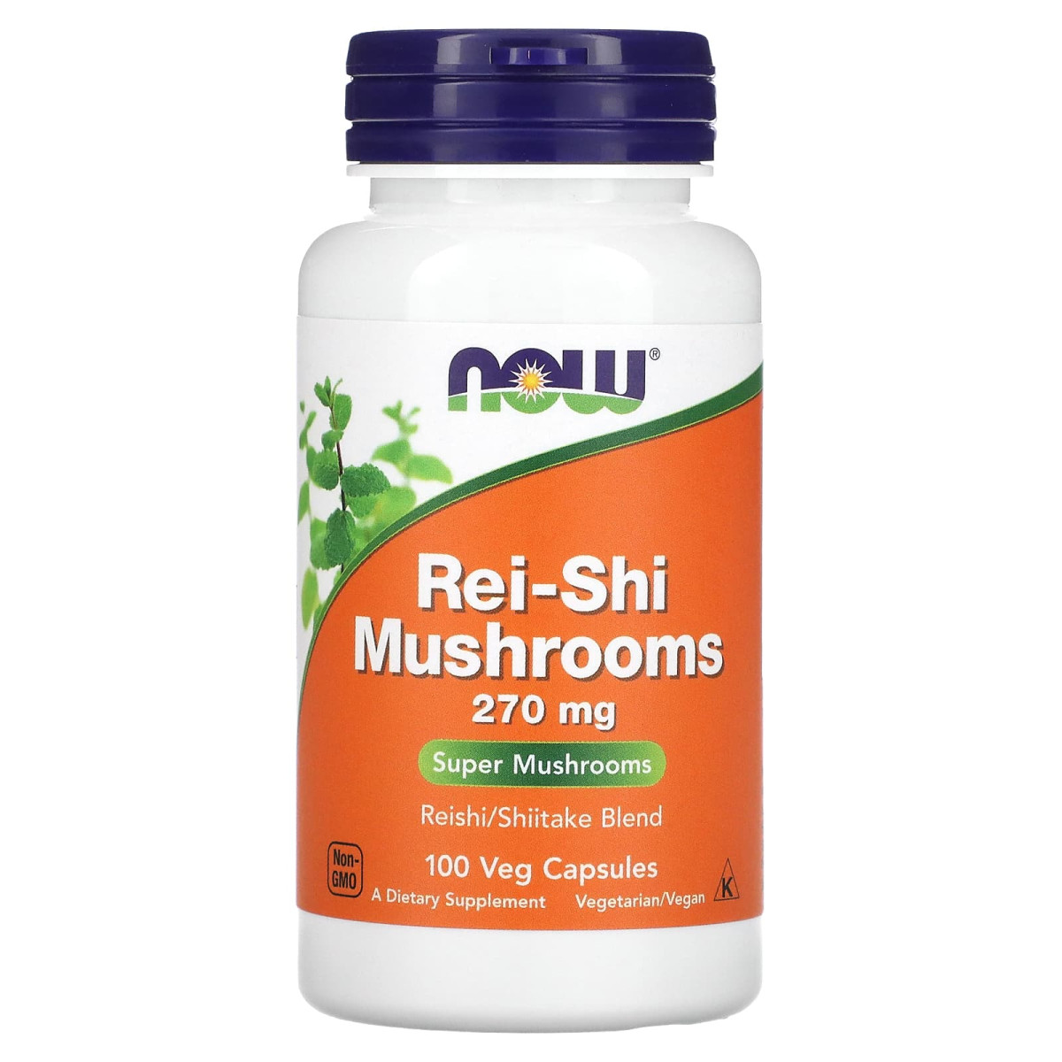 NOW Foods, Grzyby Rei-Shi, 270 mg, 100 kapsułek roślinnych