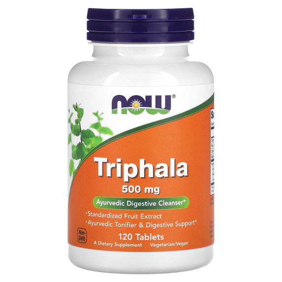 NOW Foods, Triphala, 500 mg, 120 tabletek
