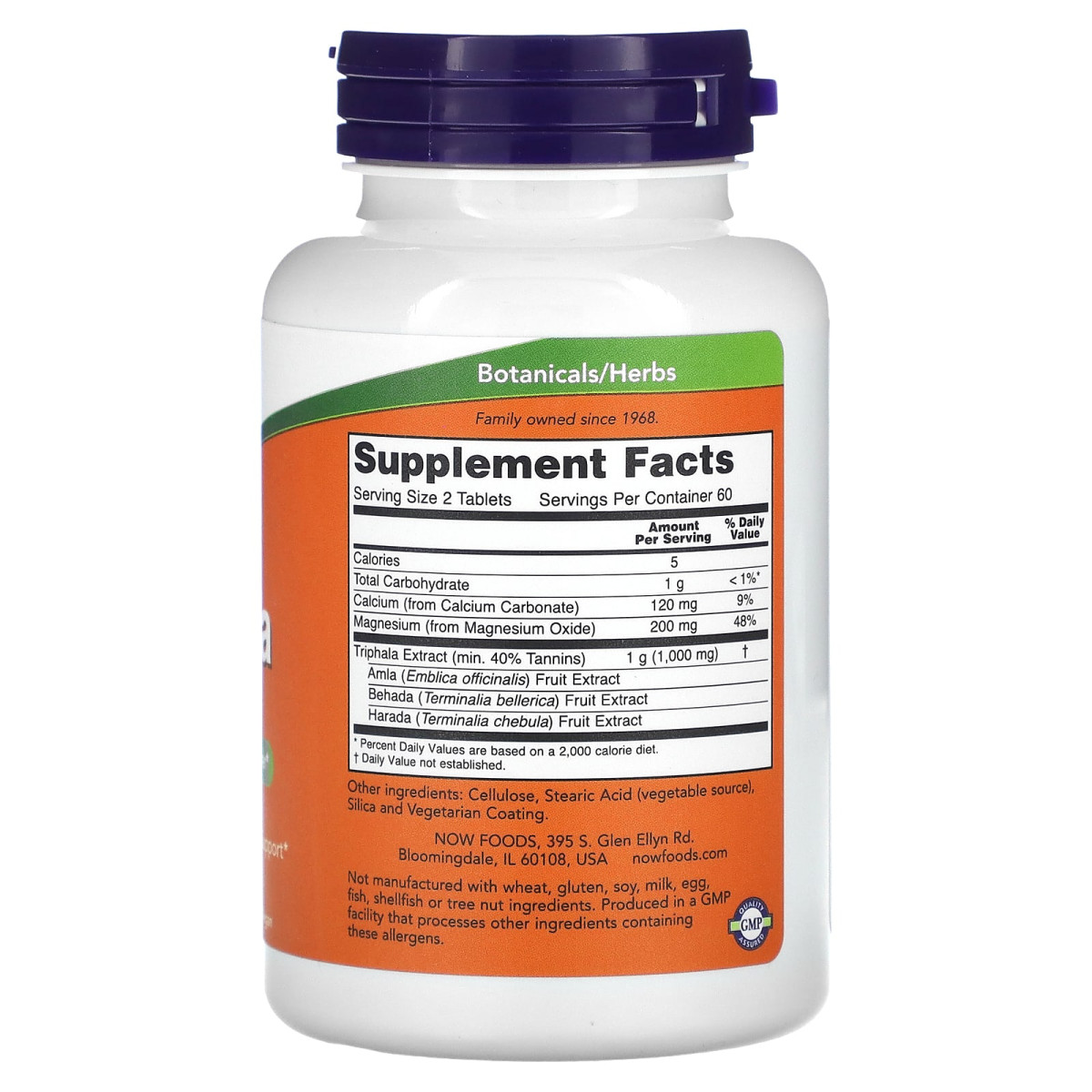 NOW Foods, Triphala, 500 mg, 120 tabletek