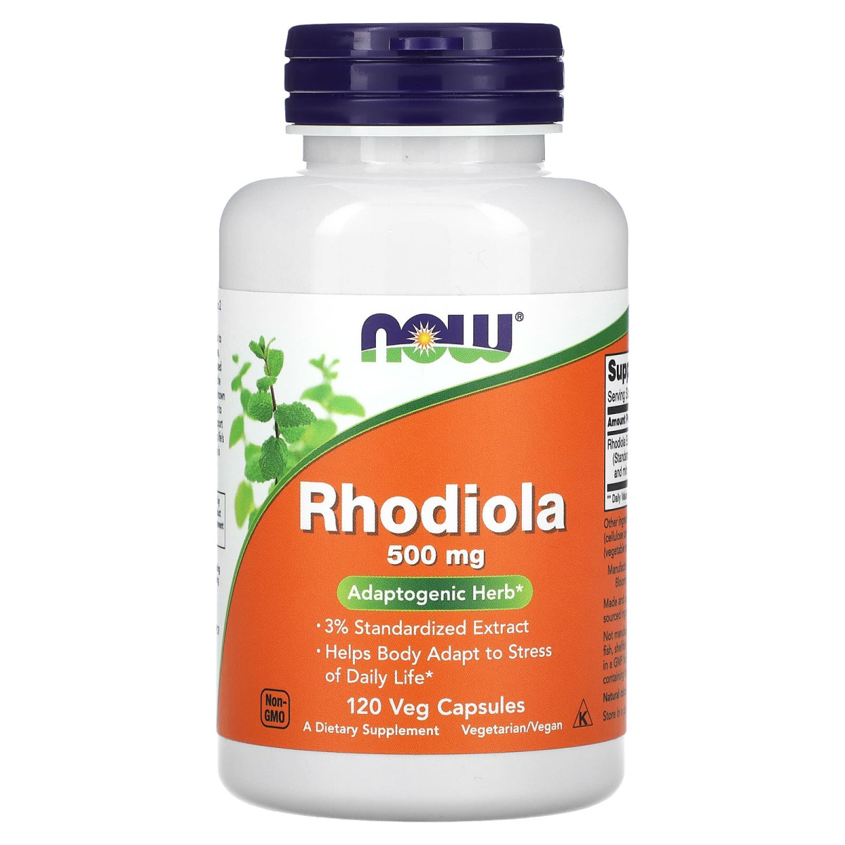NOW Foods, Różeniec górski, 500 mg, 120 kapsułek roślinnych
