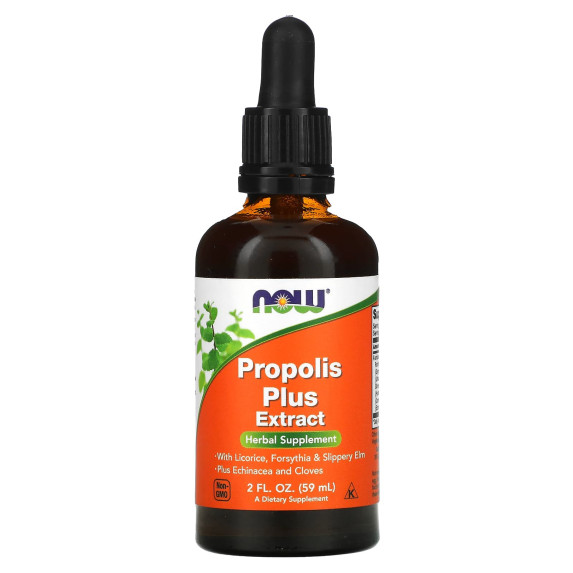 NOW Foods, Ekstrakt z propolisu plus, 59 ml