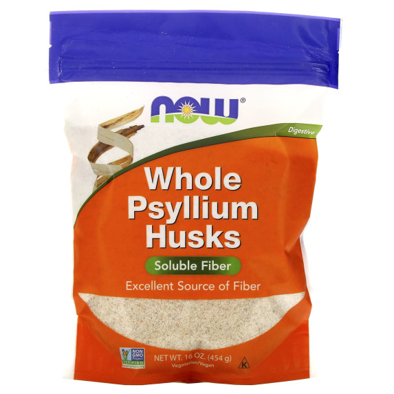 NOW Foods, Całe łuski psyllium, 454 g