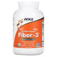 NOW Foods, Certyfikat organiczny, błonnik-3, proszek, 16 oz (454 g)
