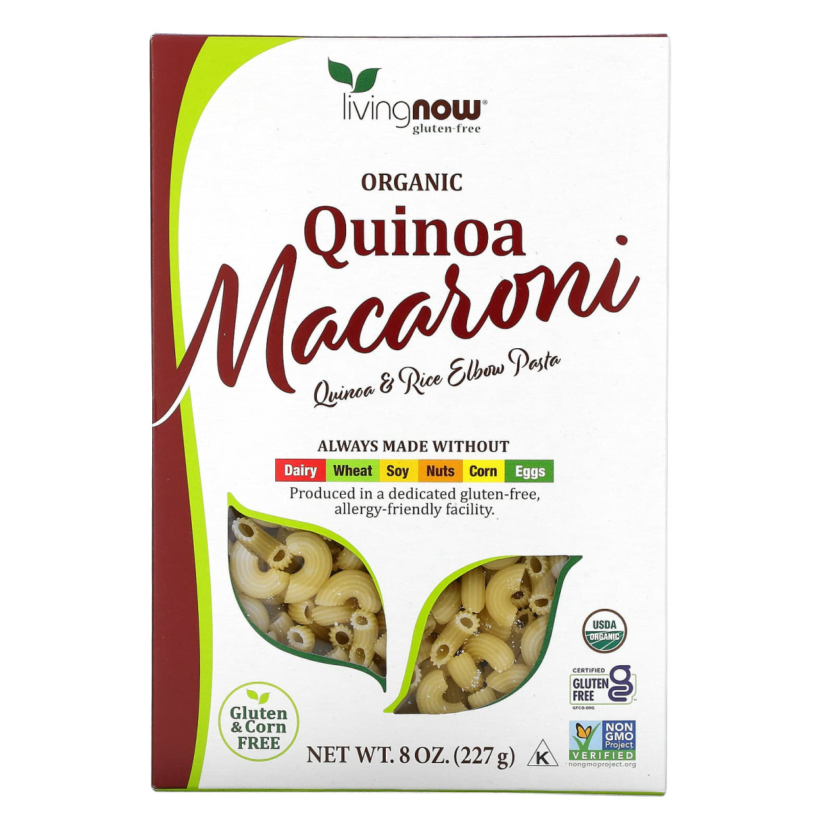 NOW Foods, Organiczny makaron z komosą ryżową, bezglutenowy, 227 g