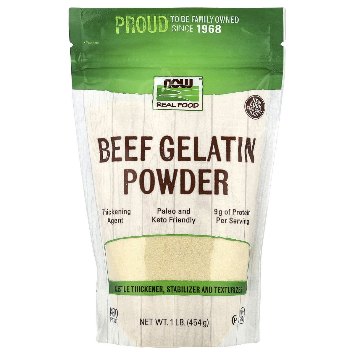 NOW Foods, Real Food, Beef Gelatin Powder, 454 g
