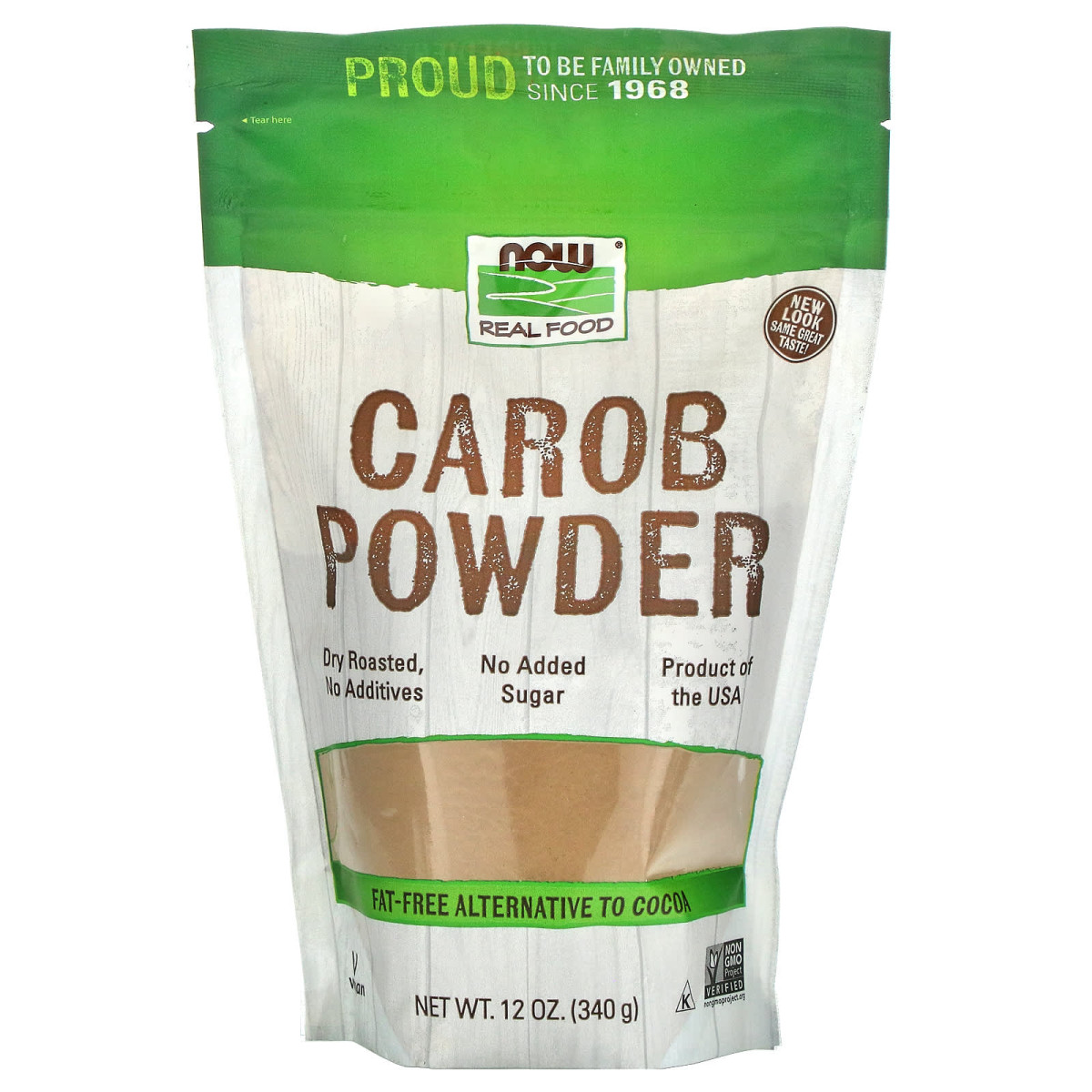 NOW Foods, Real Food, karob w proszku, 340 g