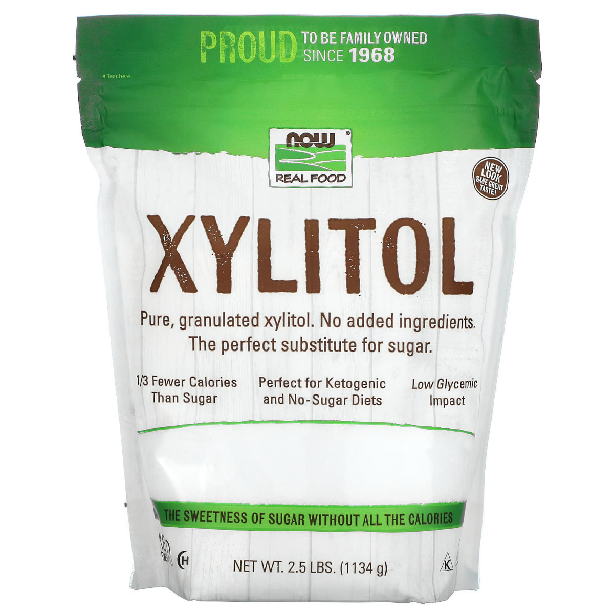 NOW Foods, Real Food, ksylitol, 1134 g
