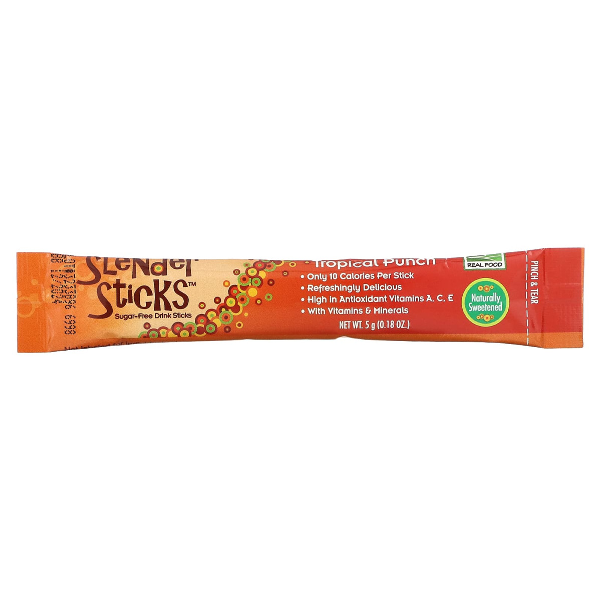 NOW Foods, Slender Sticks, tropikalny poncz, 12 pałeczek po 5 g