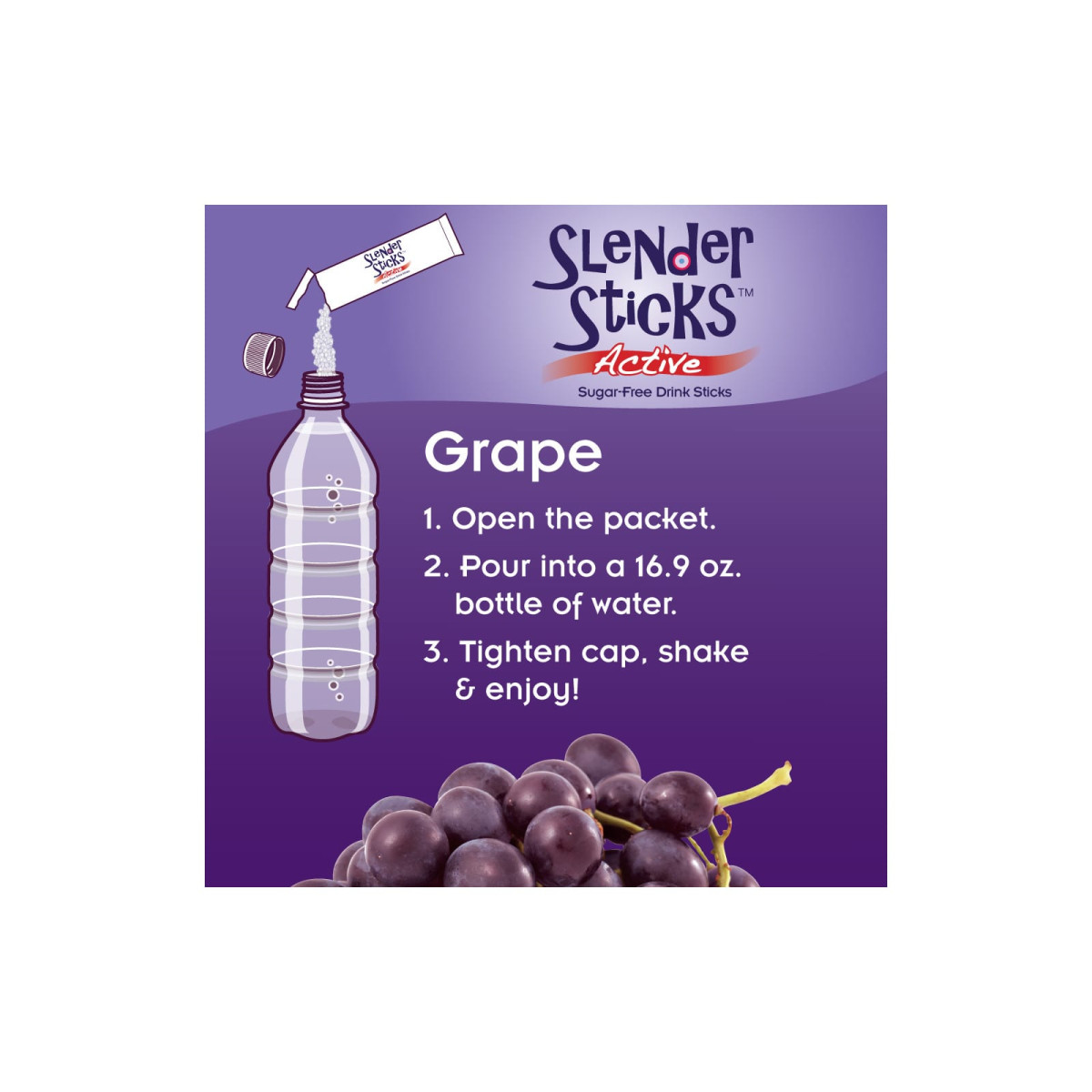 NOW Foods, Real Food, Slender Sticks, Active, Winogrono, 12 paluszków, 48 g