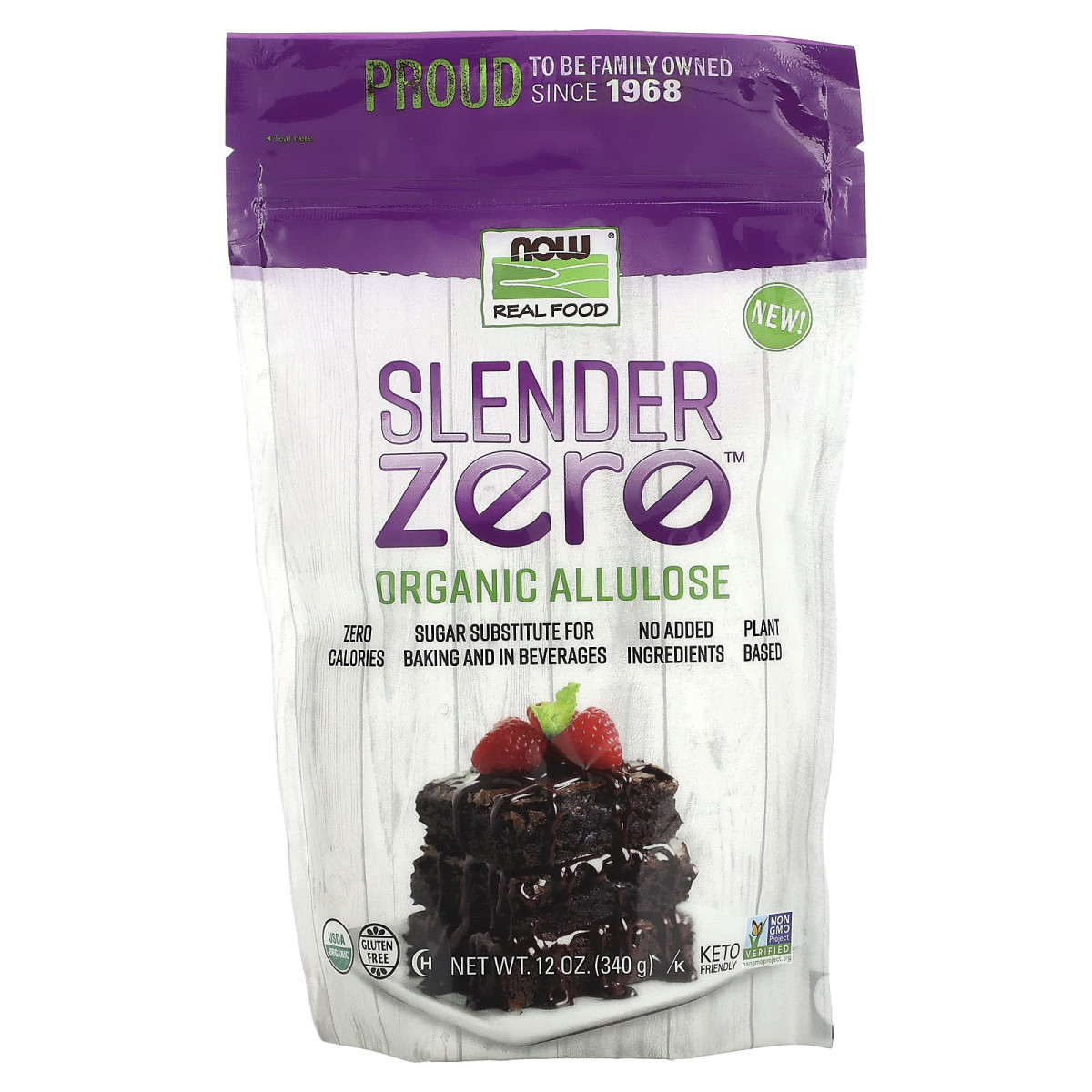 NOW Foods, Slender Zero, organiczna aluloza, 340 g