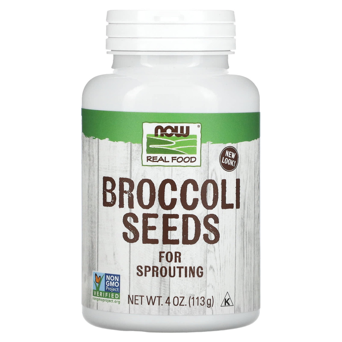 NOW Foods, Real Food, nasiona brokuła, 113 g
