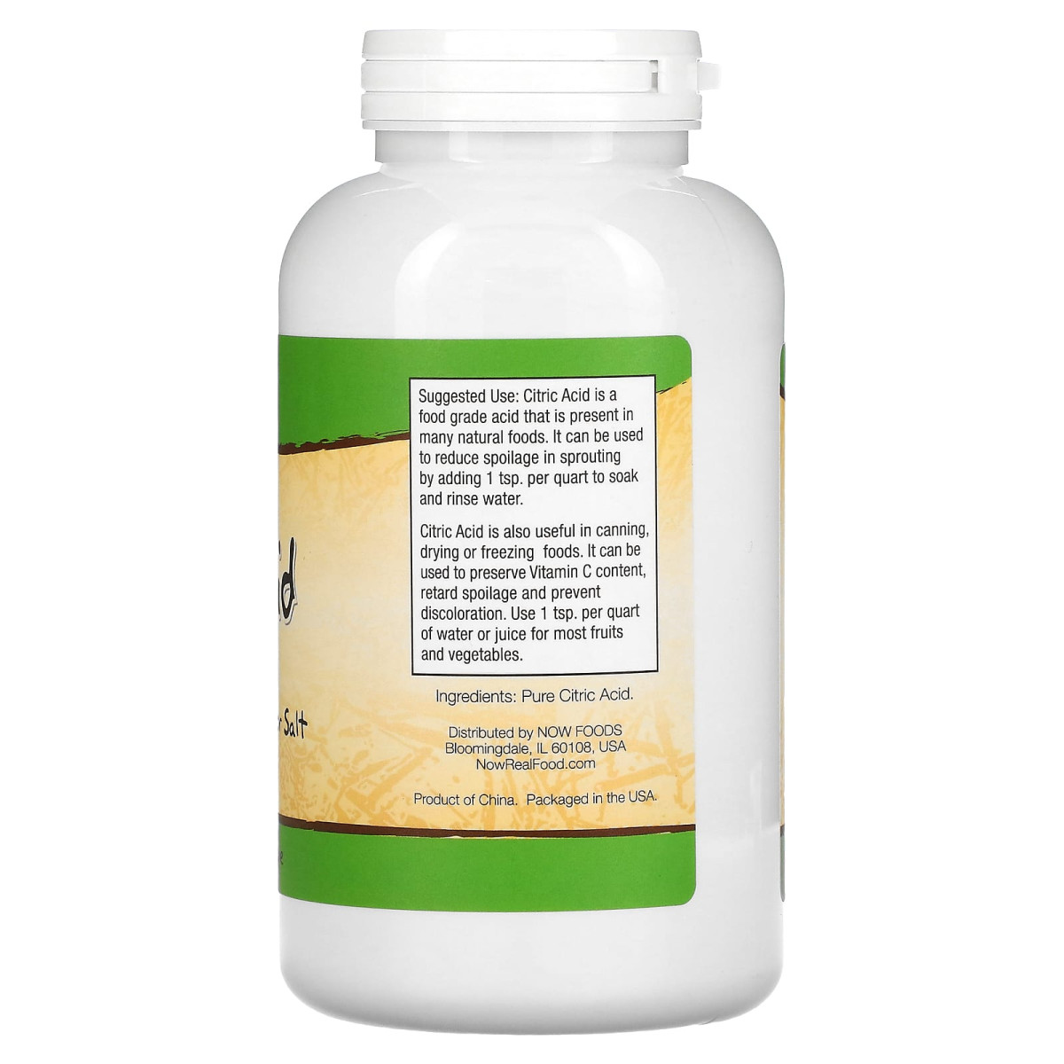 NOW Foods, Kwas cytrynowy, 454 g