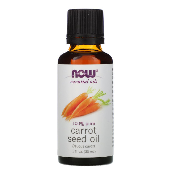 NOW Foods, Olejki eteryczne, olej z nasion marchwi, 1 uncja oz. ml