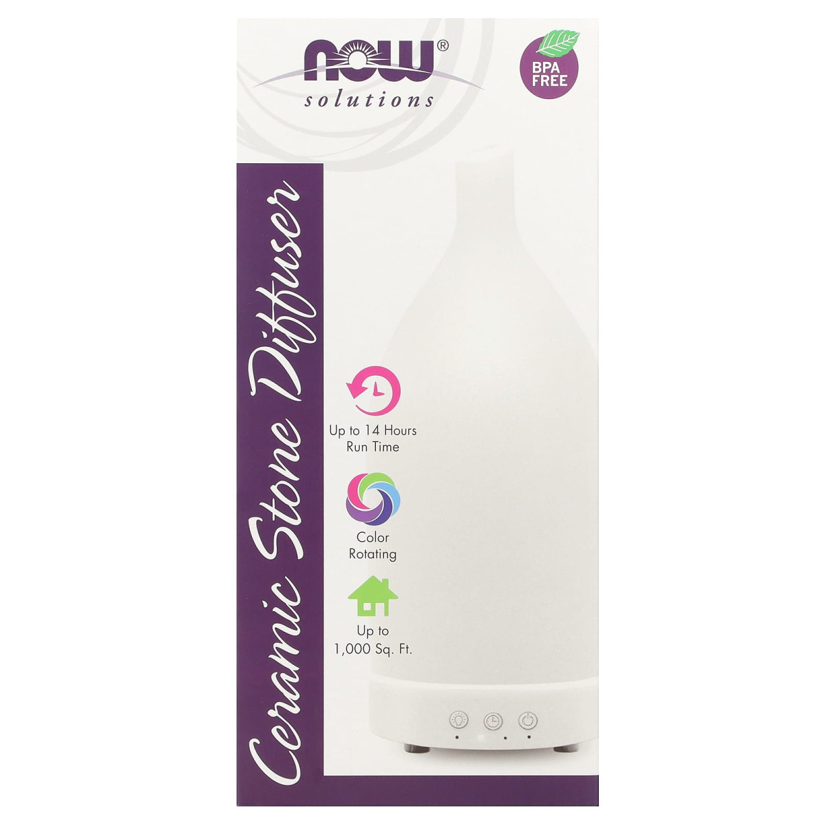 NOW Foods, Solutions, ceramiczny dyfuzor z kamienia, 1 dyfuzor