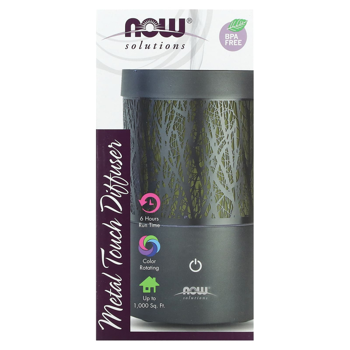 NOW Foods, Solutions, metalowy dyfuzor, 1 dyfuzor