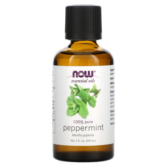 NOW Foods, Olejki eteryczne, mięta pieprzowa, 59 ml