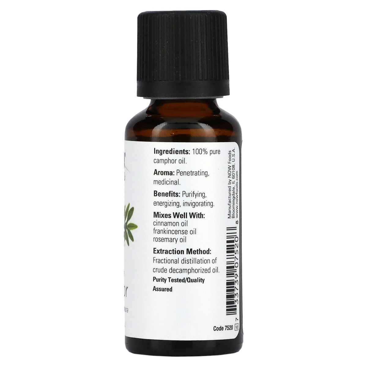 NOW Foods, Olejki eteryczne, kamfora, 30 ml