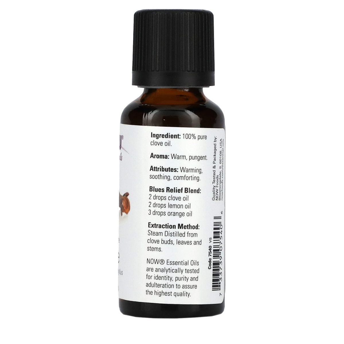 NOW Foods, Olejki eteryczne, goździki, 30 ml