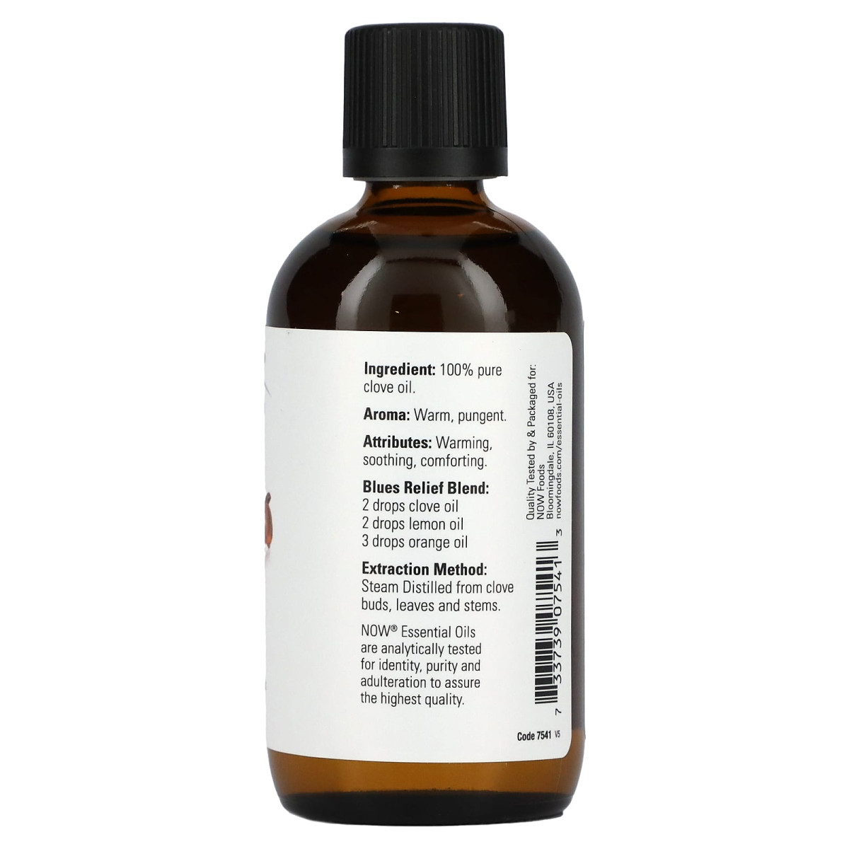 NOW Foods, Olejki eteryczne, goździki, 118 ml