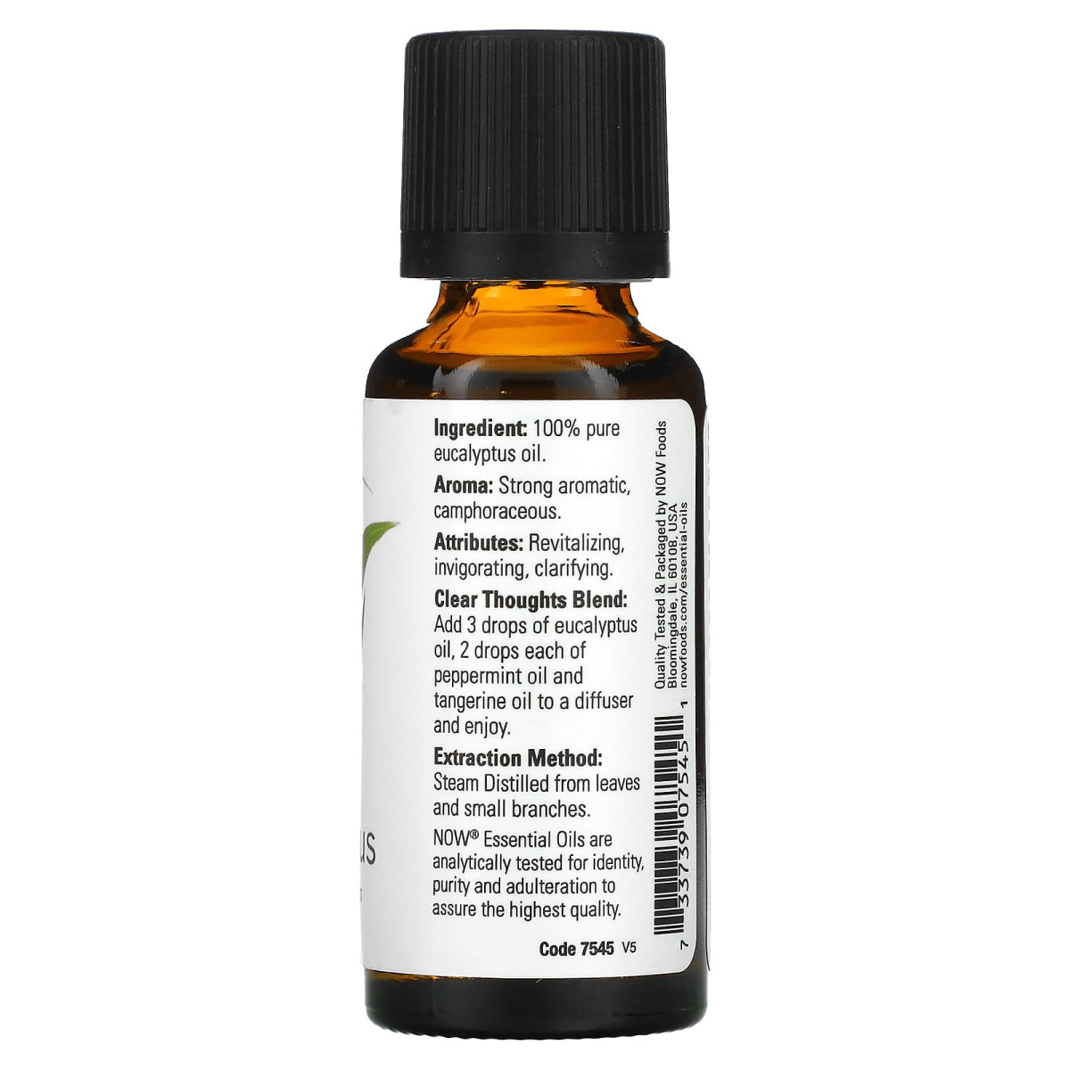 NOW Foods, Olejki eteryczne, eukaliptus, 30 ml
