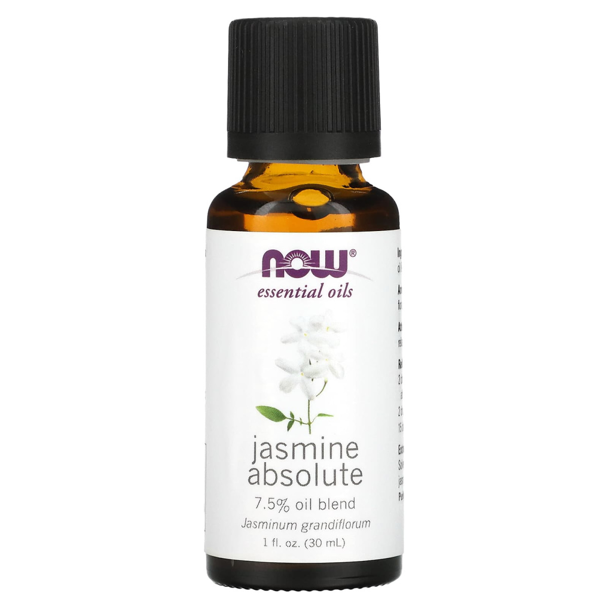 NOW Foods, Olejki eteryczne, absolut jaśminu, 30 ml