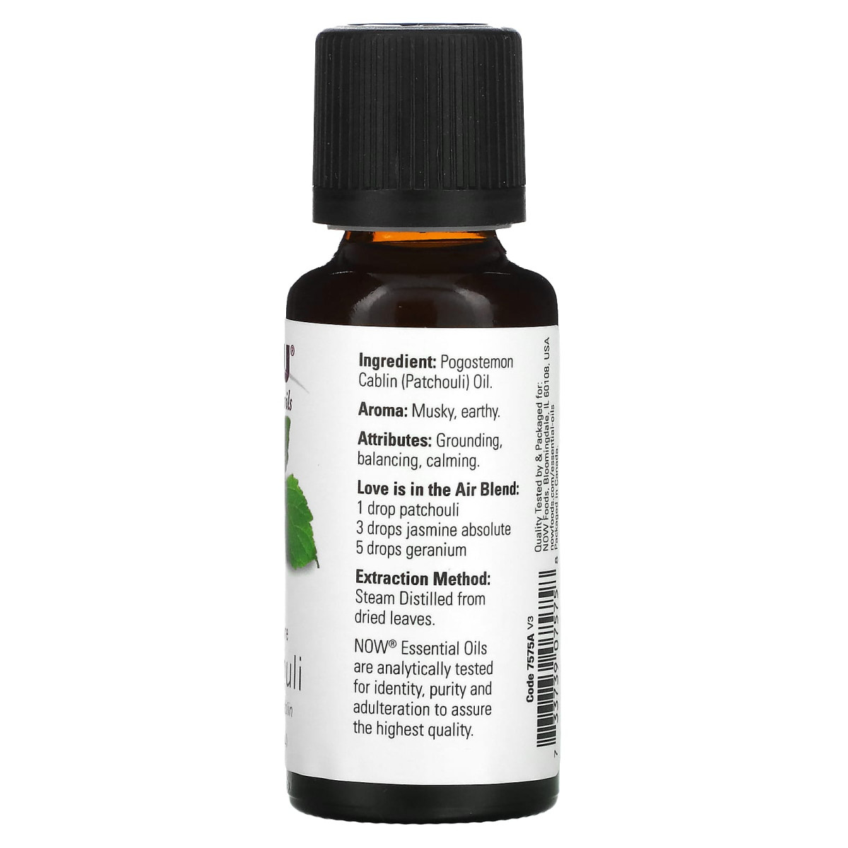 NOW Foods, Olejki eteryczne, paczula, 30 ml