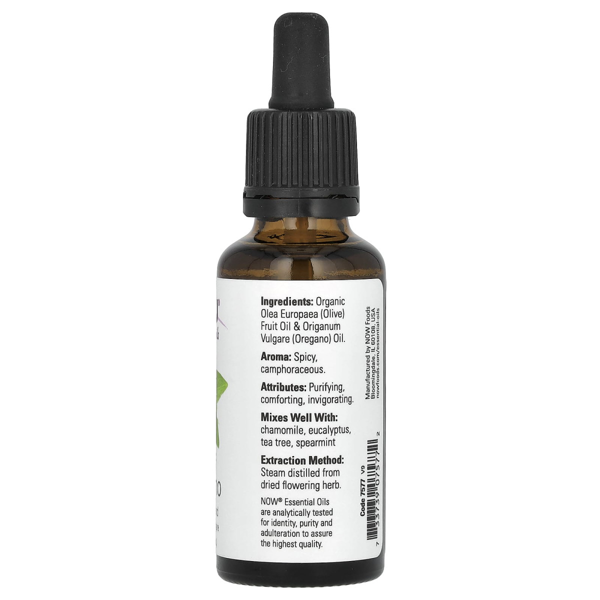 NOW Foods, Olejki eteryczne, olejek z oregano, 30 ml