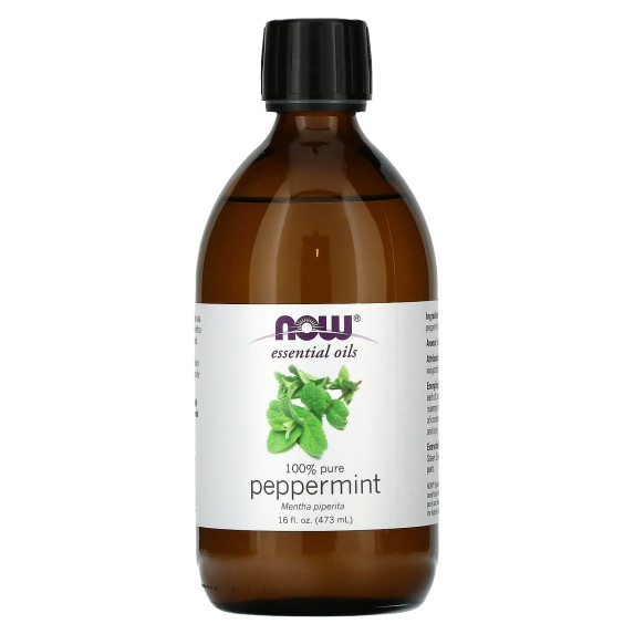 NOW Foods, Olejki eteryczne, 100% czystej mięty pieprzowej, 473 ml