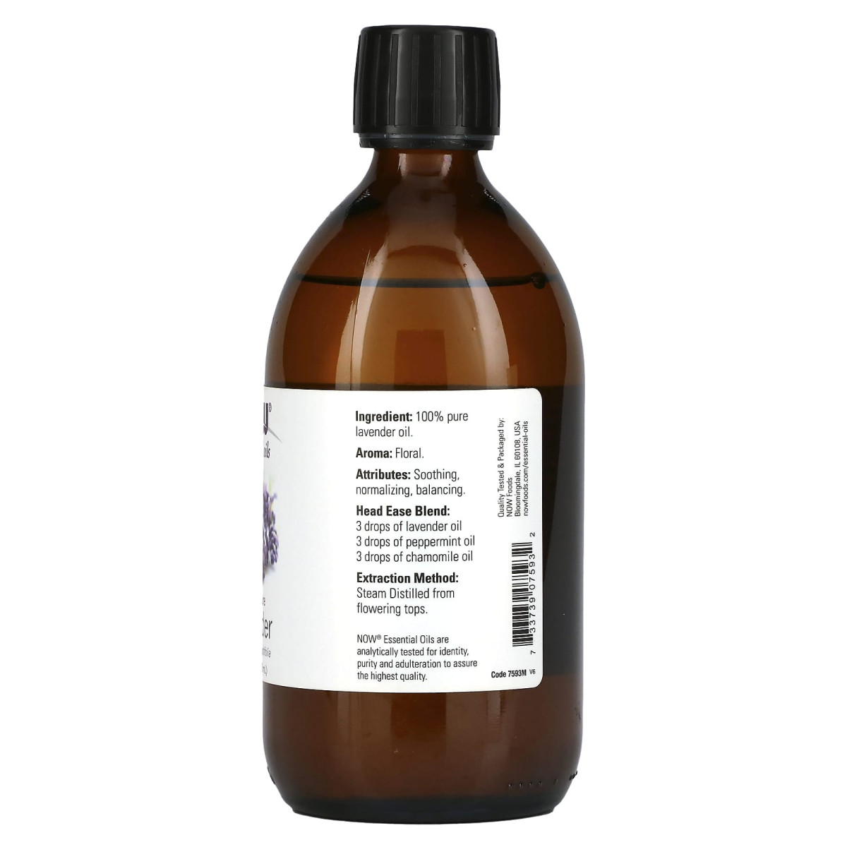 NOW Foods, Olejki eteryczne, lawenda, 473 ml