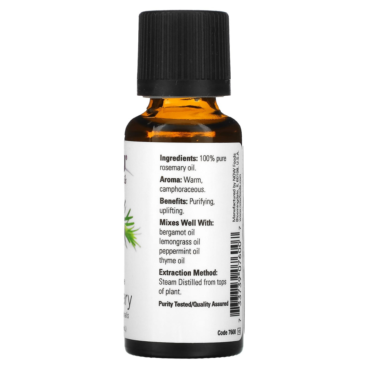 NOW Foods, Olejki eteryczne, rozmaryn, 30 ml