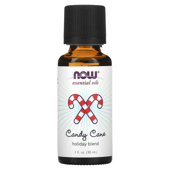 NOW Foods, Olejki eteryczne, wakacyjna mieszanka Candy Cane, 30 ml