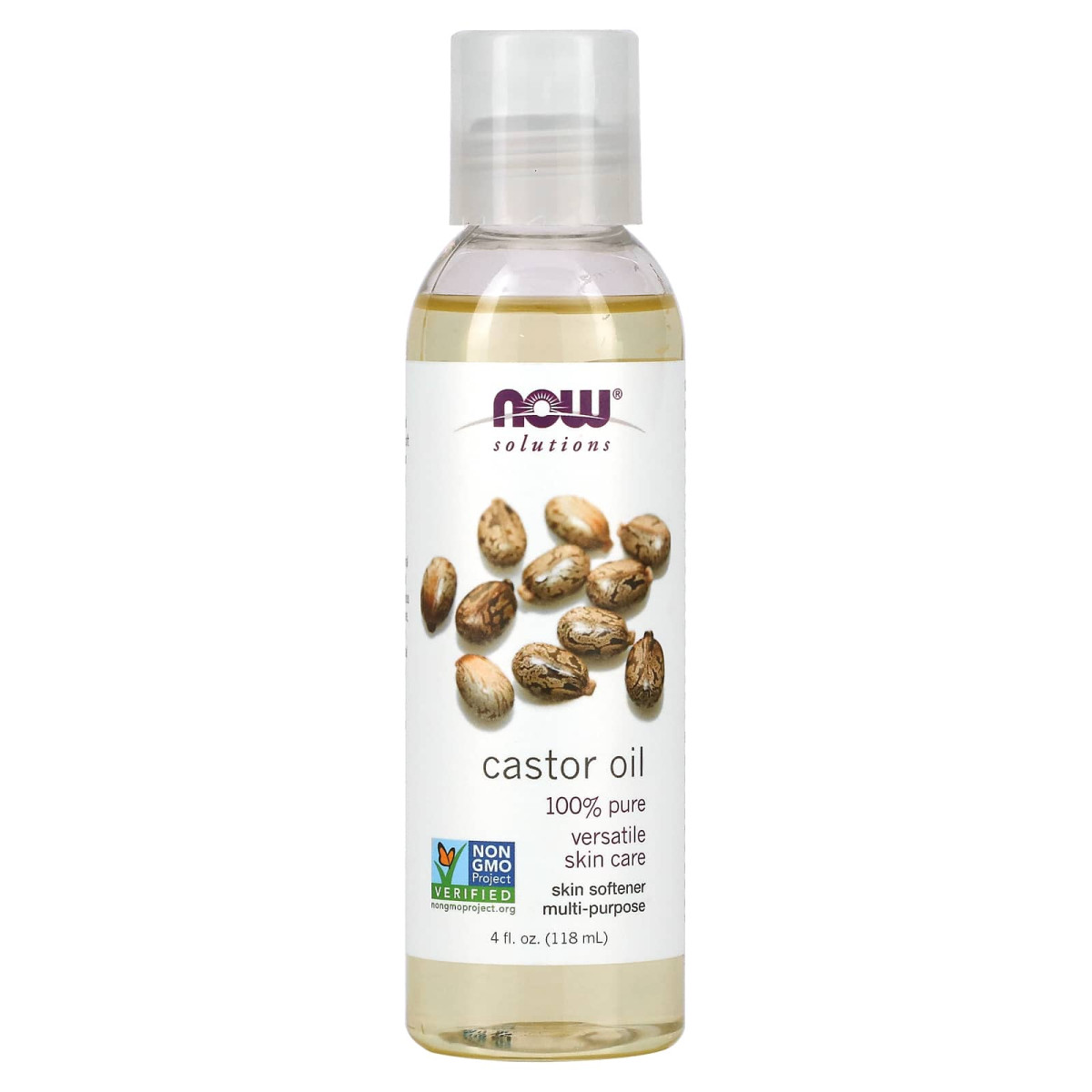 NOW Foods, Solutions, olej rycynowy, 118 ml