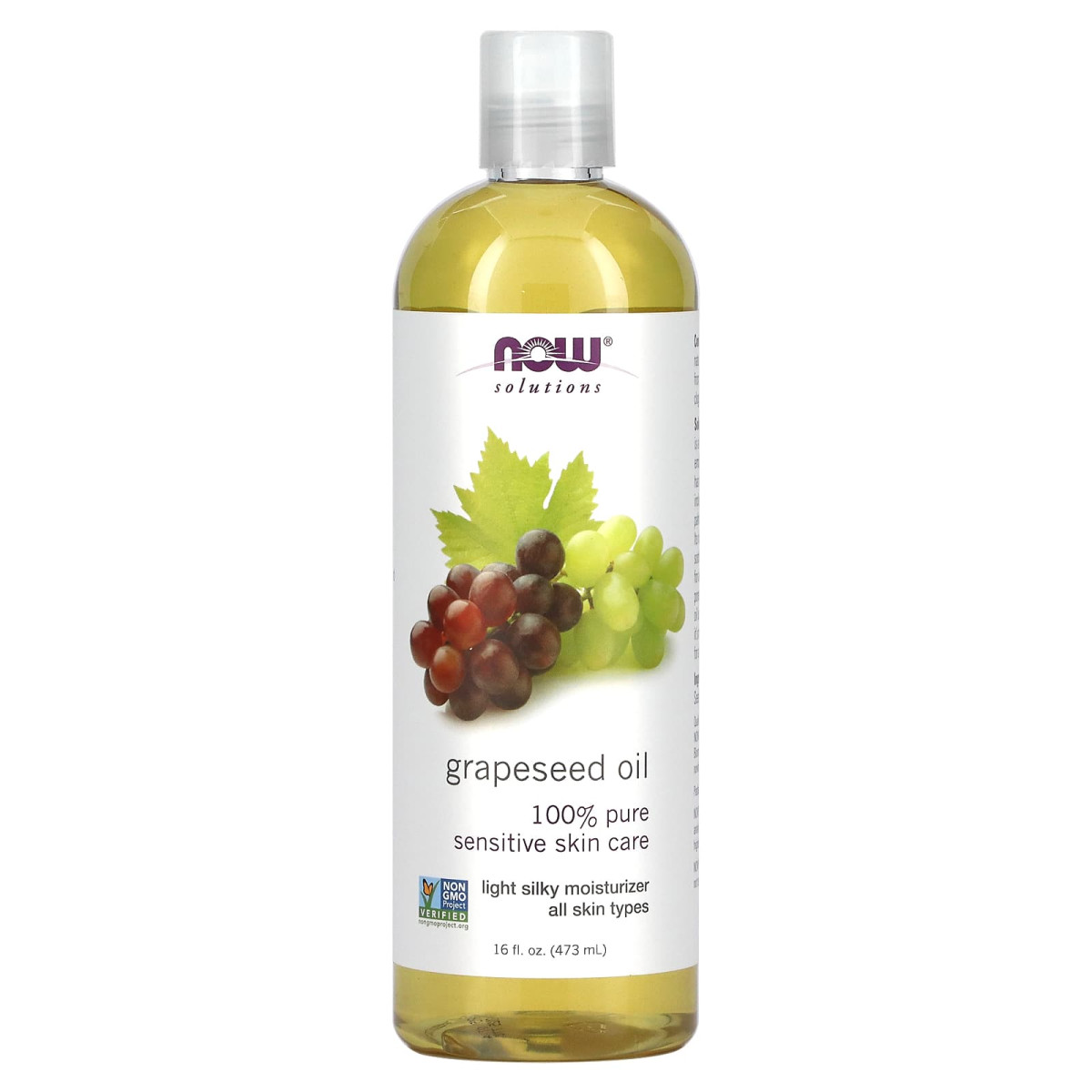 NOW Foods, Solutions, olej z pestek winogron, 473 ml